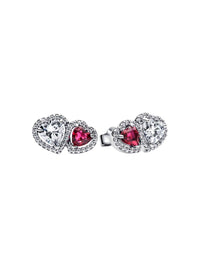 Pandora - Halo Heart Stud Earrings