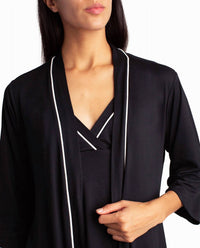 Nicole Miller - Peached Jersey Three-Piece Sleepwear Set