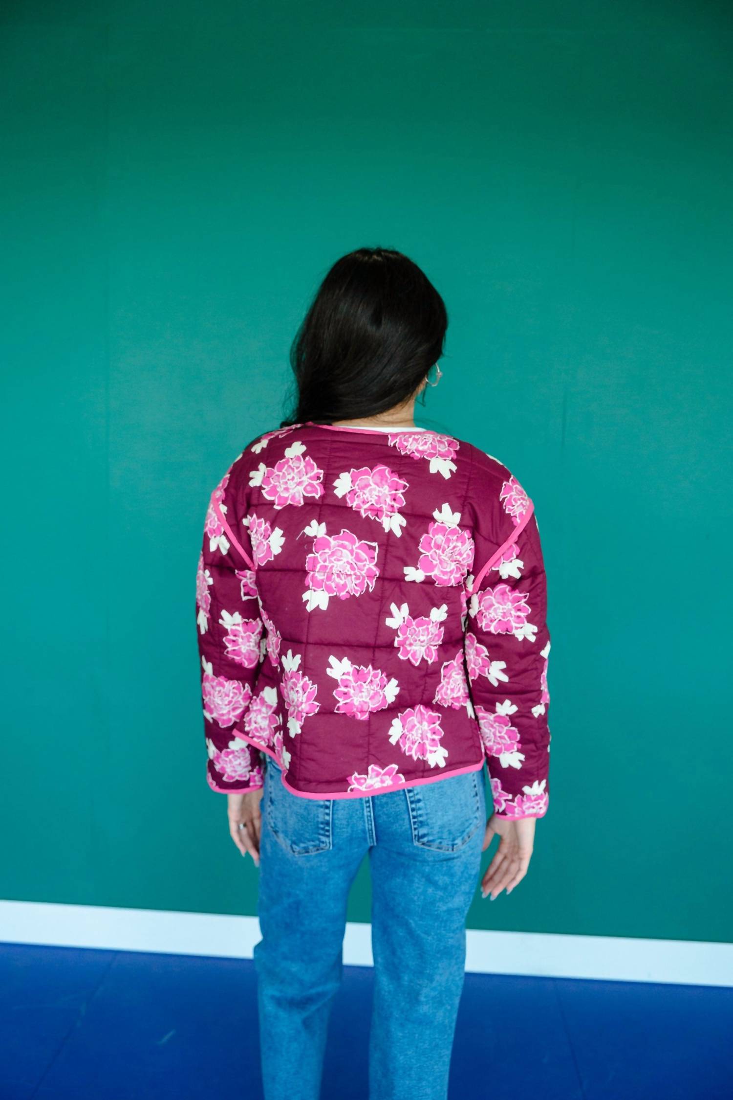 Mia - Floral Quilted Jacket