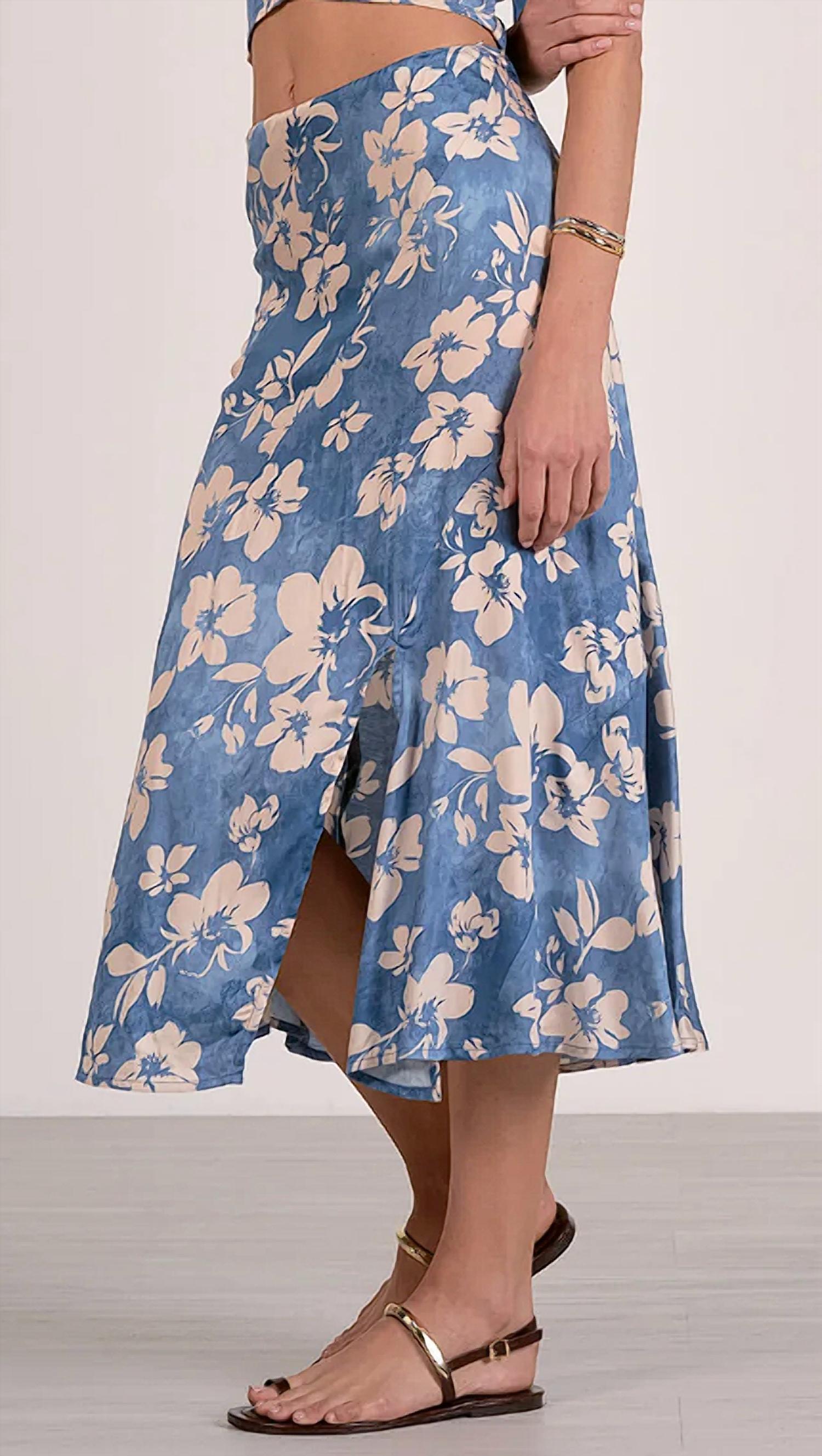 Elan - Side Slit Midi Skirt