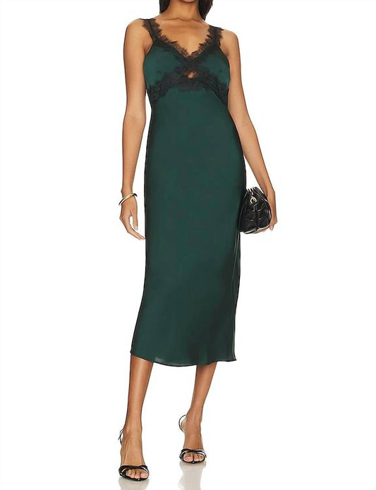 Minkpink - Erin Lace Trim Midi Dress