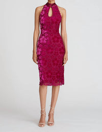 Theia - Andrea Bow Back Midi Dress