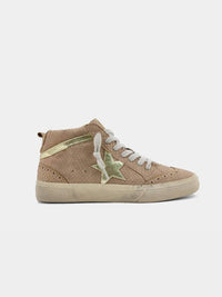 SHU SHOP Women's Paulina High Top Sneaker in taupe - women's sneaker