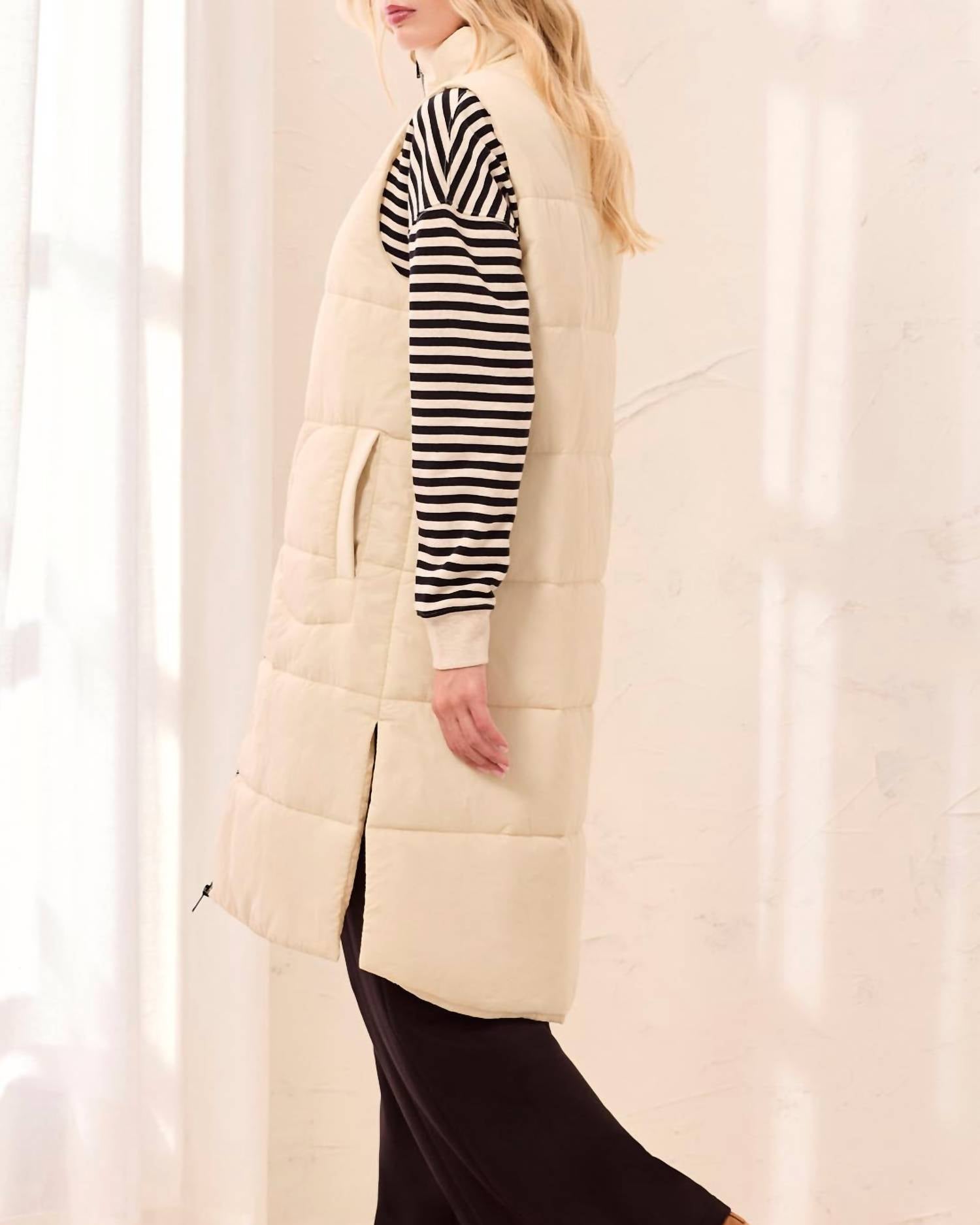Tribal - Long Quilted Vest