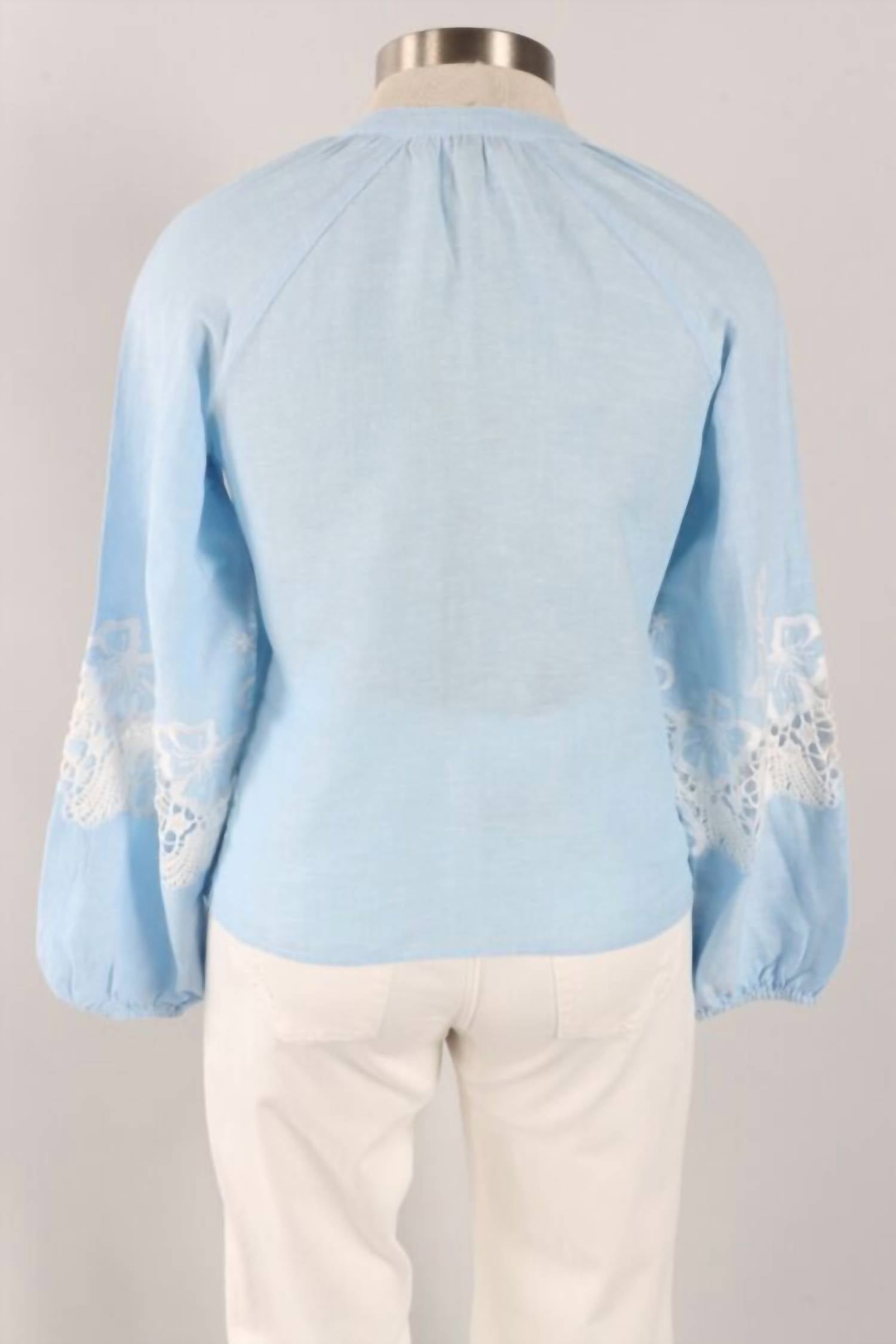 Charlie B - Embroidered Raglan Blouse