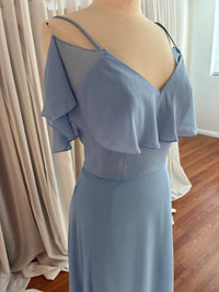 Morilee - Women's Chiffon Cold-Shoulder Dress