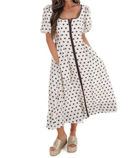 Entro - Sweet Like Summer Polka Dot Midi Dress