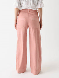 vanessabruno Carlos Linen Cargo Pant in rose - women's jeans - alternate view
