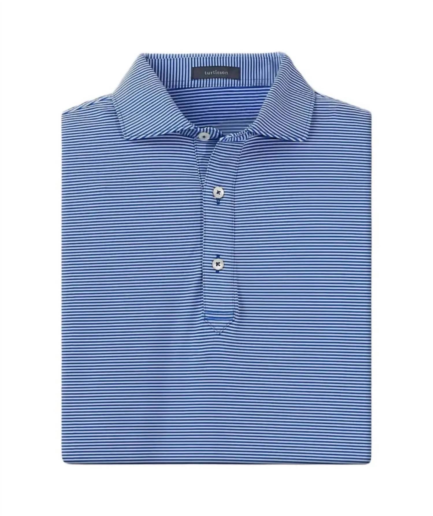 Turtleson Men's Polo Shirt in marine - men's shirt - view 4