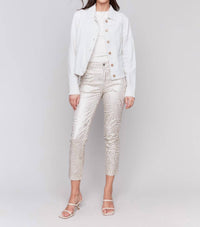 Charlie B - Linen Button Up Jacket