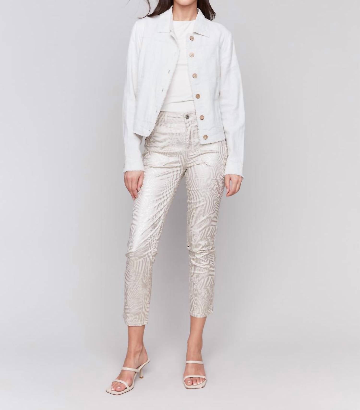 Charlie B - Linen Button Up Jacket