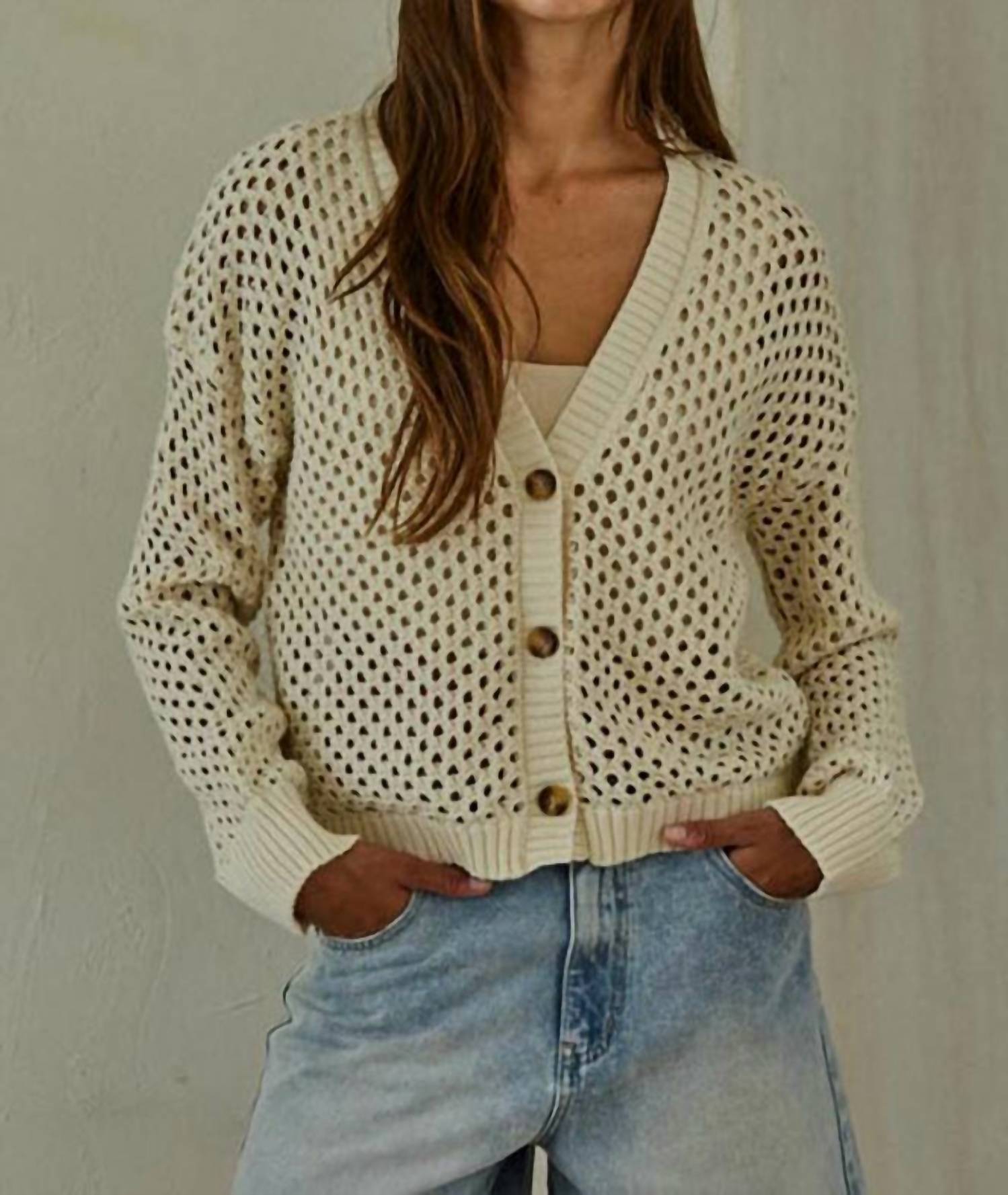 By Together - Kensley Open Knit Cardigan