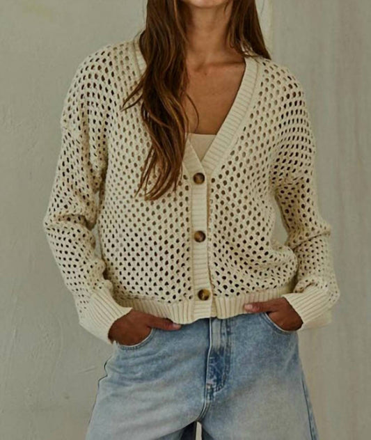 By Together - Kensley Open Knit Cardigan