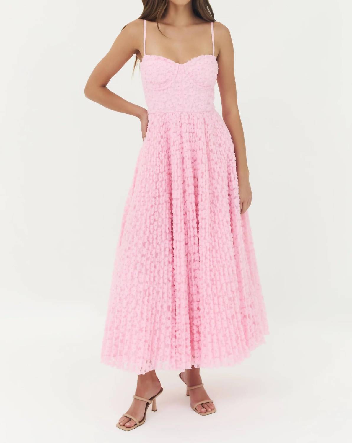 hutch Amara Midi Gown in pink - women's dress