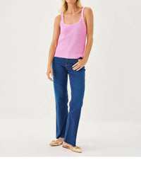 Lilly Pulitzer Bristow Sweater Tank Top in pink bliss - women's tank top - detail view