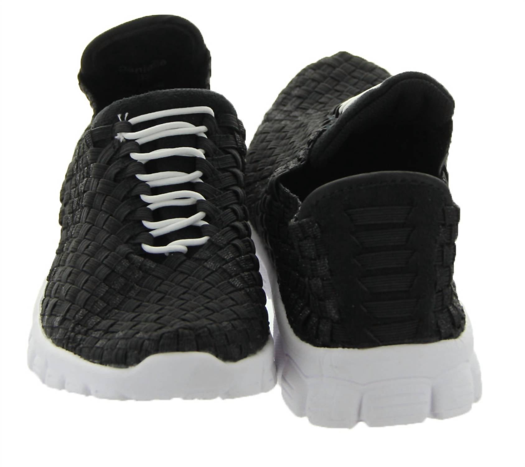 CC Resorts Women's Danielle Sneakers in black metallic white soles - women's sneaker - alternate view
