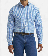 Wrangler - Men's One Pocket Button Down Shirt