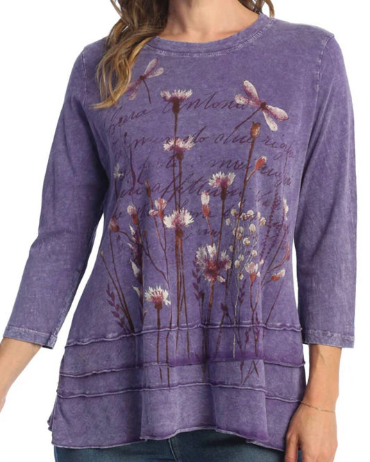 Jess & Jane - Campo Mineral Washed Cotton Layered Top - Plus