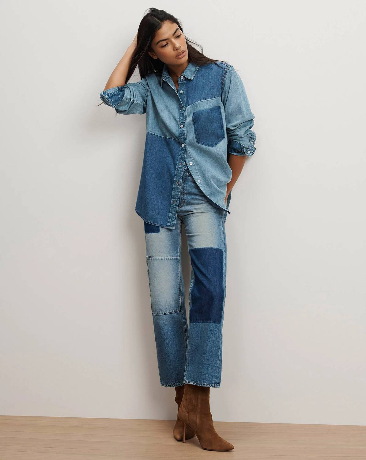 Veronica Beard - Dalma Colorblock Button Down Shirt