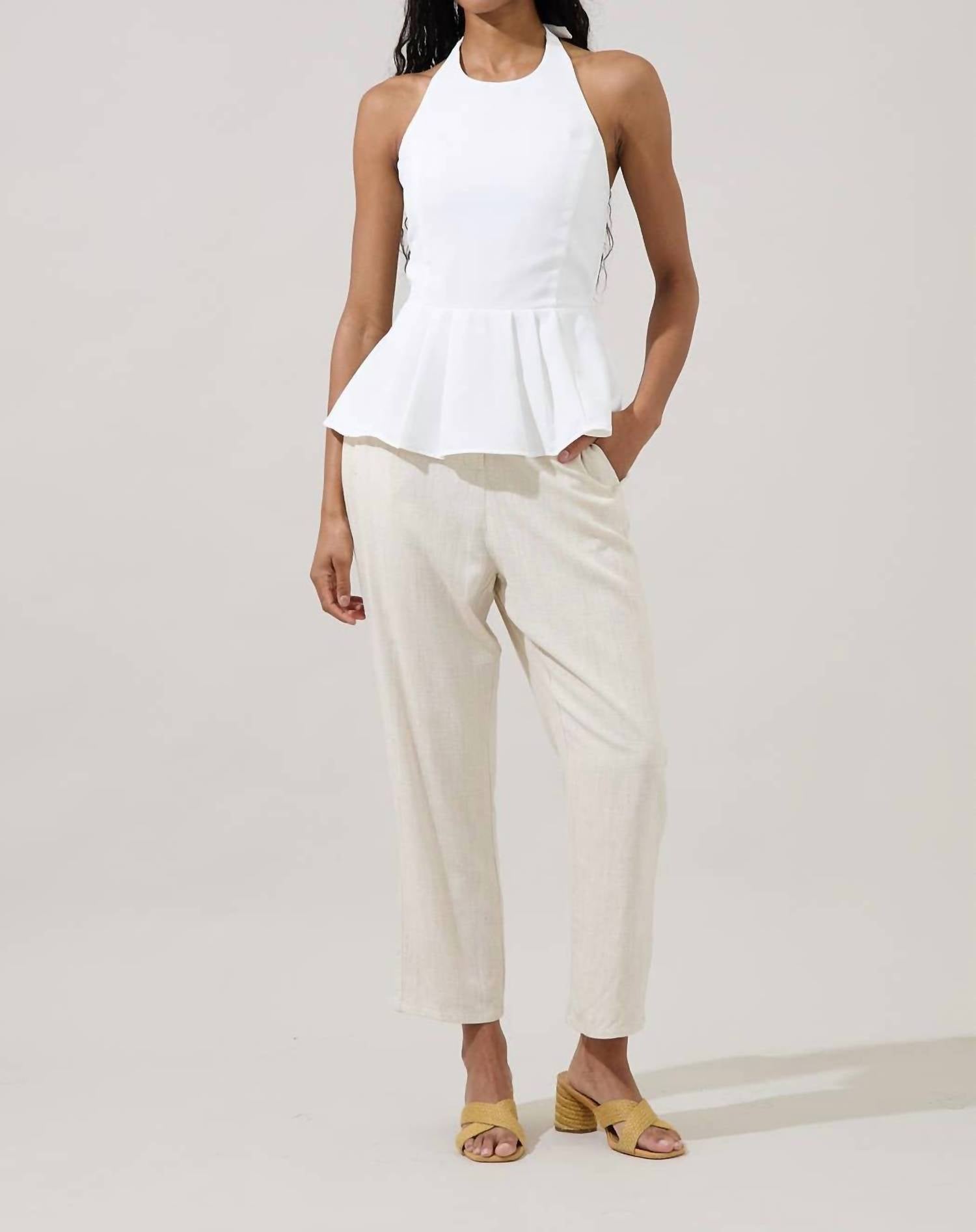 Sugarlips - Karmina Peplum Halter Top