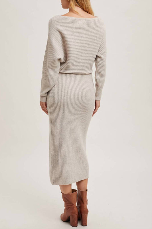 Bluivy - Luxe Knit Midi Sweater Dress