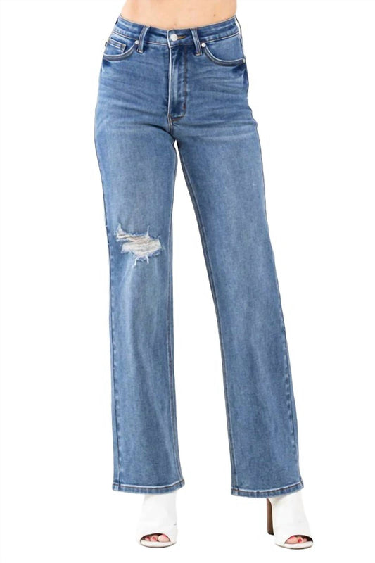 Judy Blue - High Waist Tummy Control 90's Straight Leg Jean