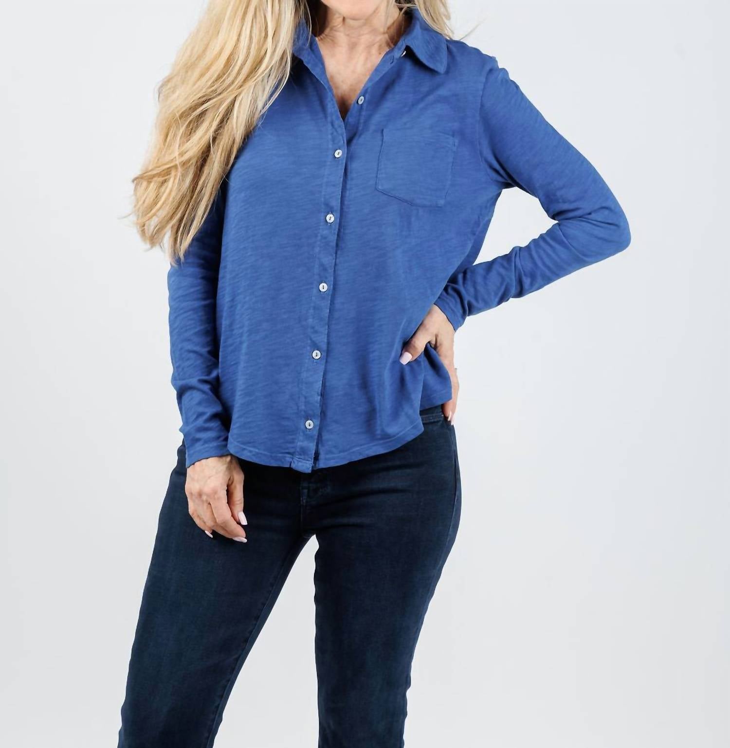 Elliott Lauren - Reese Long Sleeve Button Front Shirt