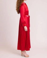 S'edge Adair Maxi Dress in lipstick - women's dress - alternate view