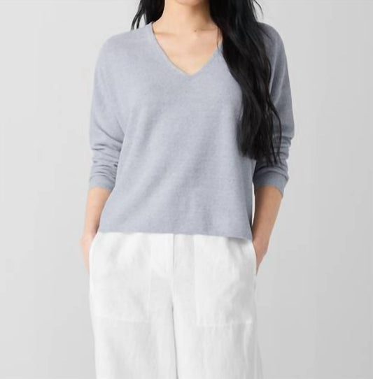 Eileen Fisher - Organic Linen Cotton V-Neck Top
