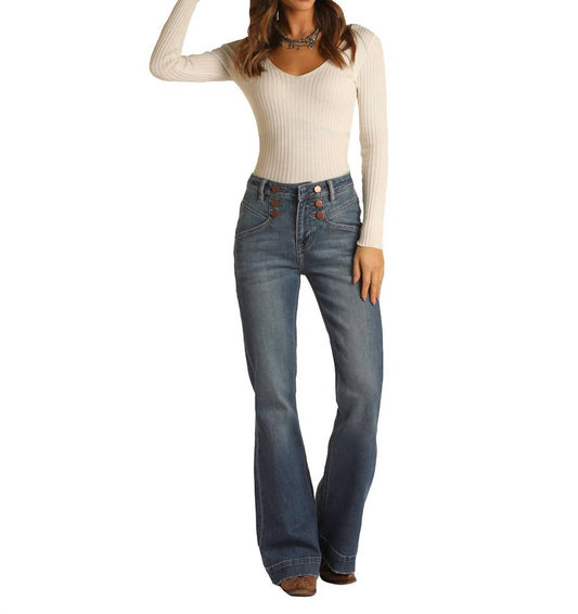 Rock & Roll Denim - Ladies High Rise Trousers