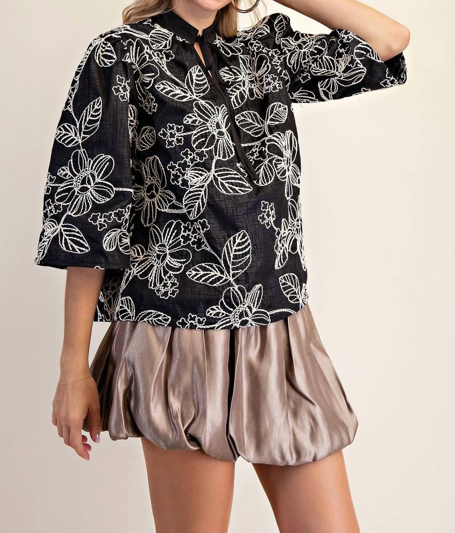 Glam - Anflo Floral Top
