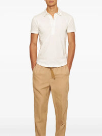 Orlebar Brown Sebastian Polo Shirt in thasos beach - men's shirt