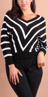 Gigi Moda - Chevron Batwing Sweater