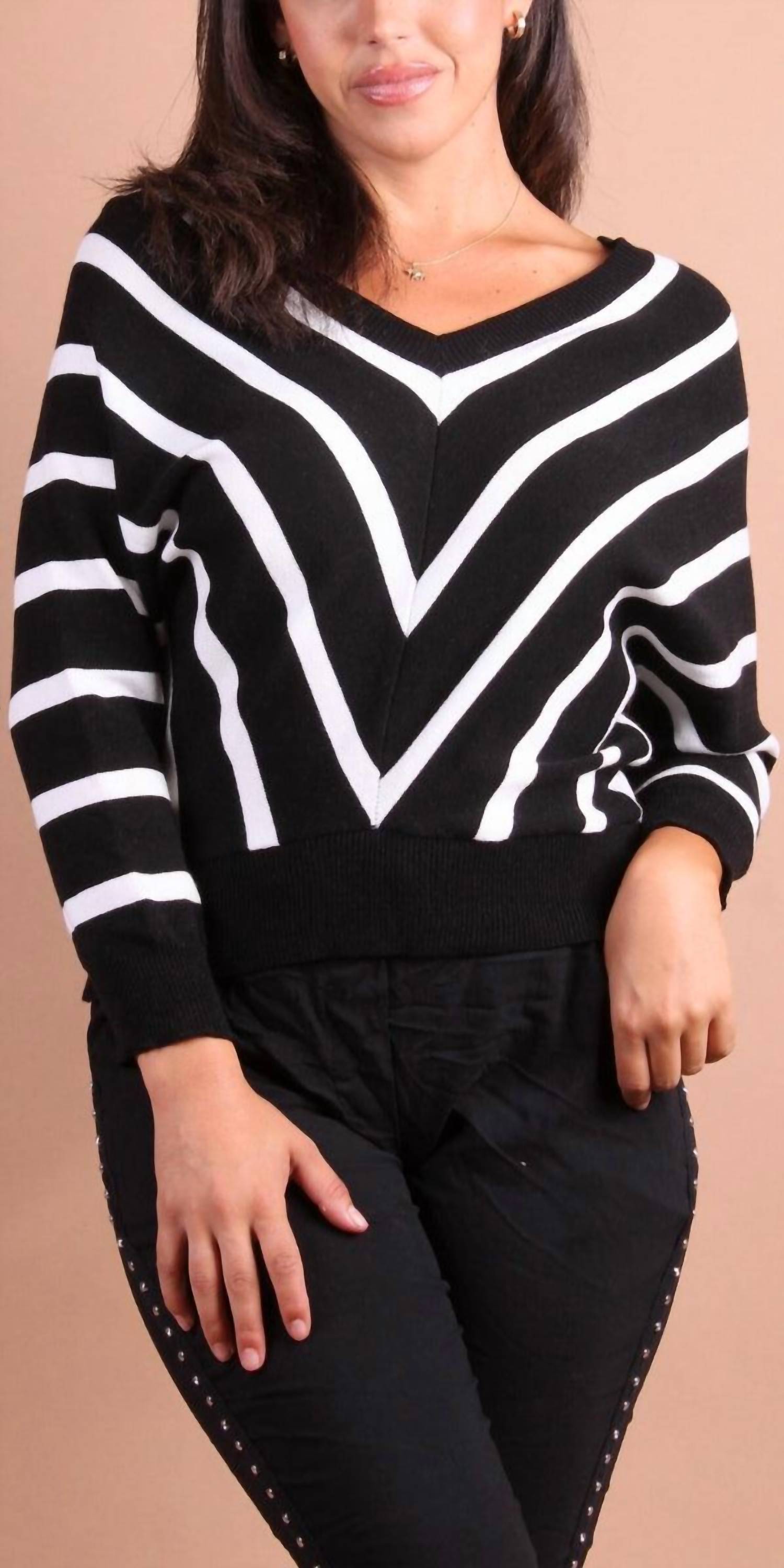 Gigi Moda - Chevron Batwing Sweater