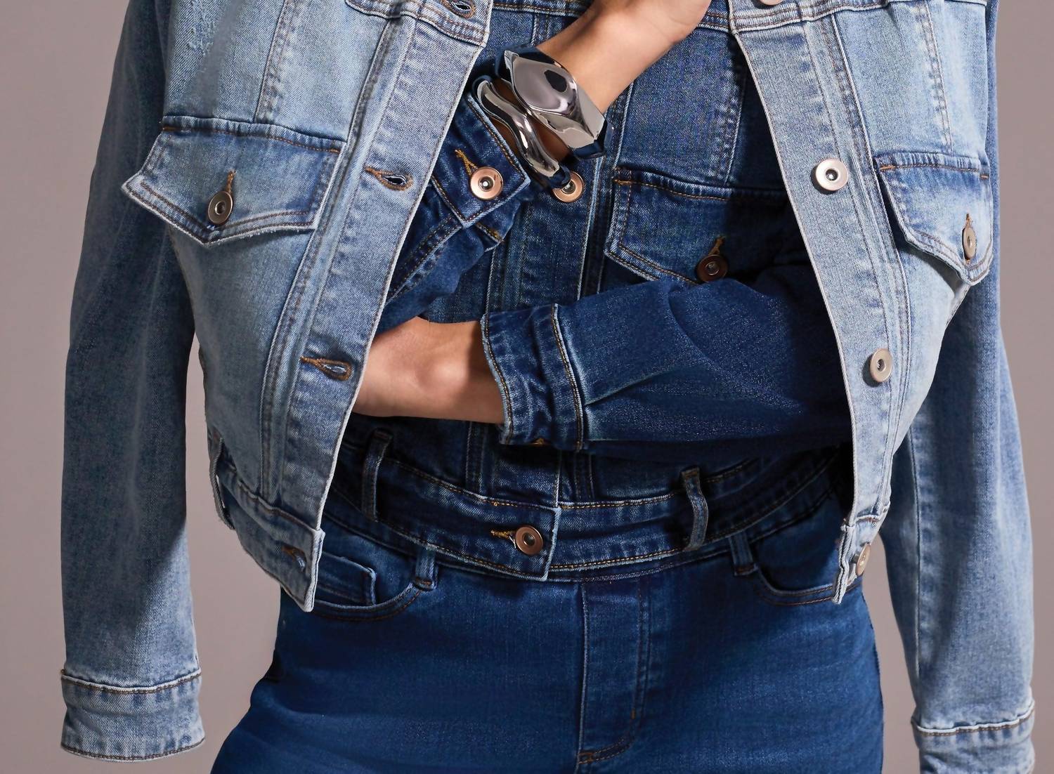 Tribal - Classic Drop Shoulder Denim Jacket