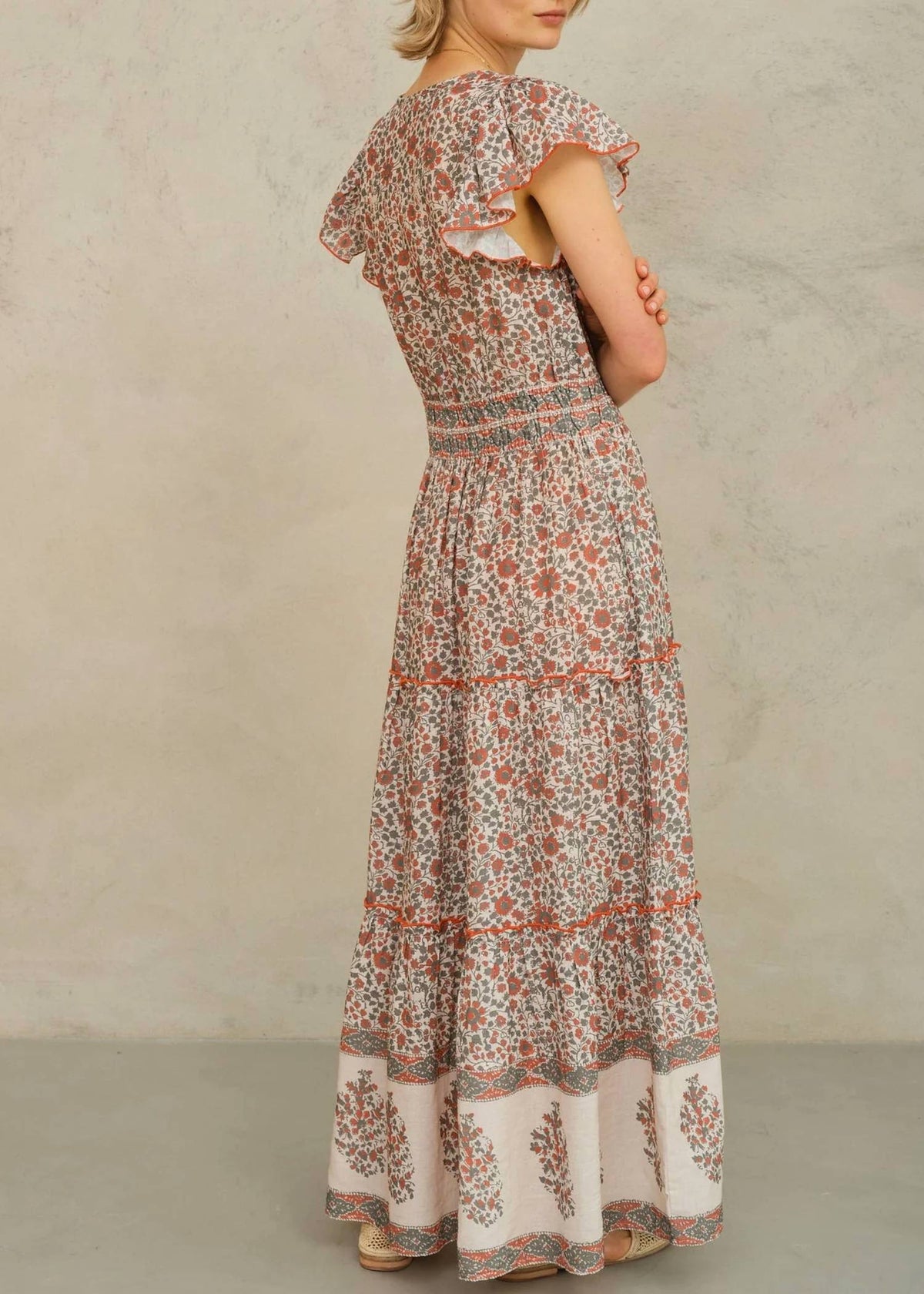 M.A.B.E. - Women's Della Print Maxi Dress