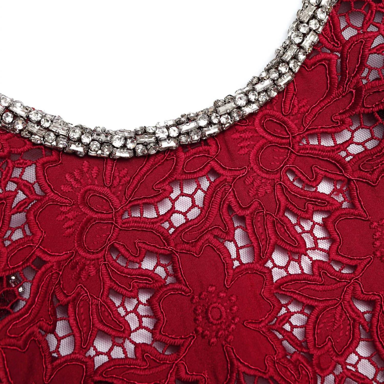 Self-Portrait - Lace Crystal Trim Top