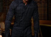 Eight X - Men's Argyle Jacquard Button Down Shirt