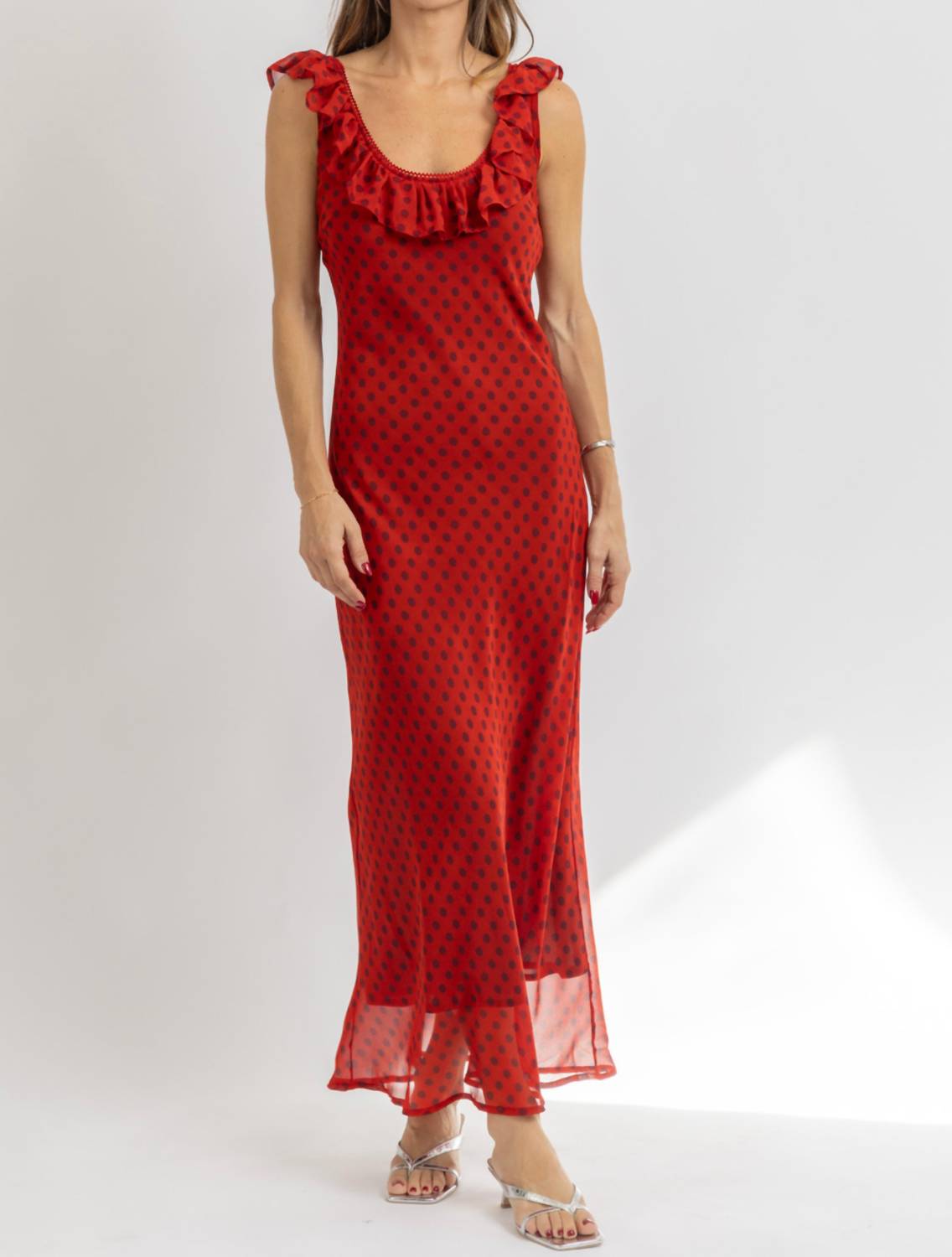 Loucia - PIA POLKA MAXI DRESS