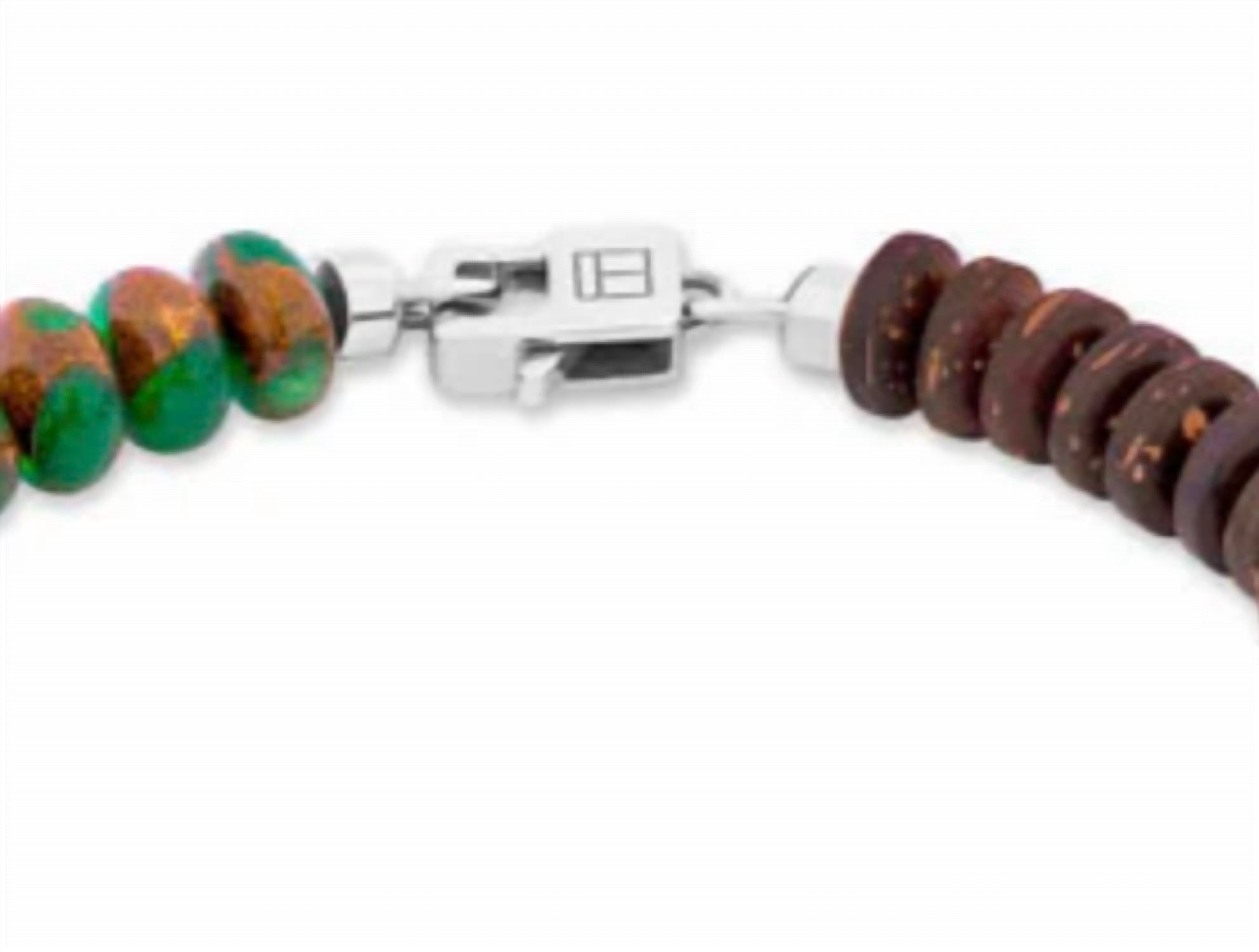Tateossian Unisex Nepal Gear Trio Bracelet in multi - women's jewelry - detail view