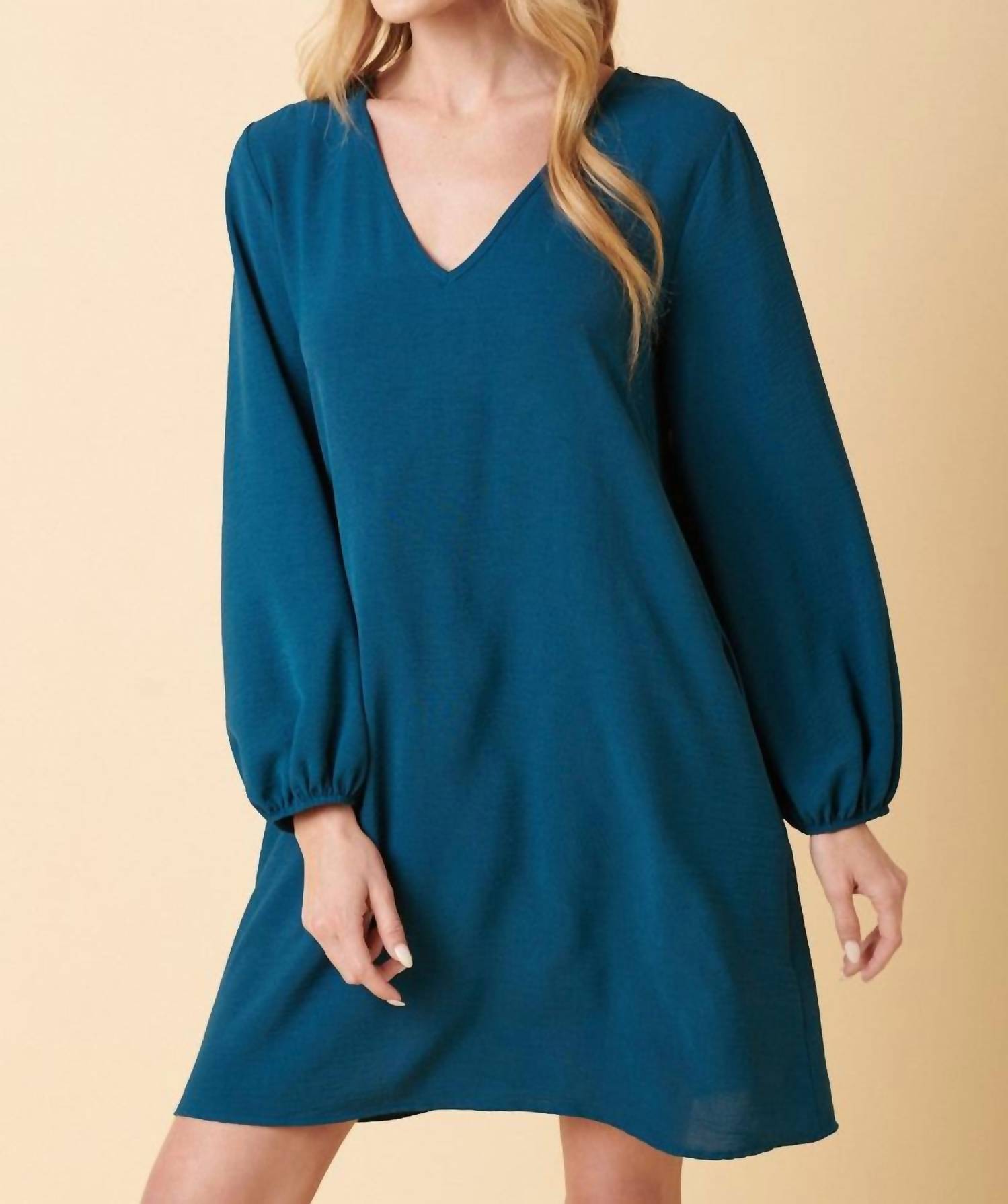 Mittoshop - Charli Balloon Long Sleeve Mini Dress