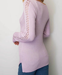 Kori - Lovely Ribbed V-neck Sweater