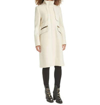 KARL LAGERFELD Women's Zip-front Boucle Coat in white - women's jacket - view 5