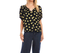 Karen Kane - Puff Sleeve Peasant Top