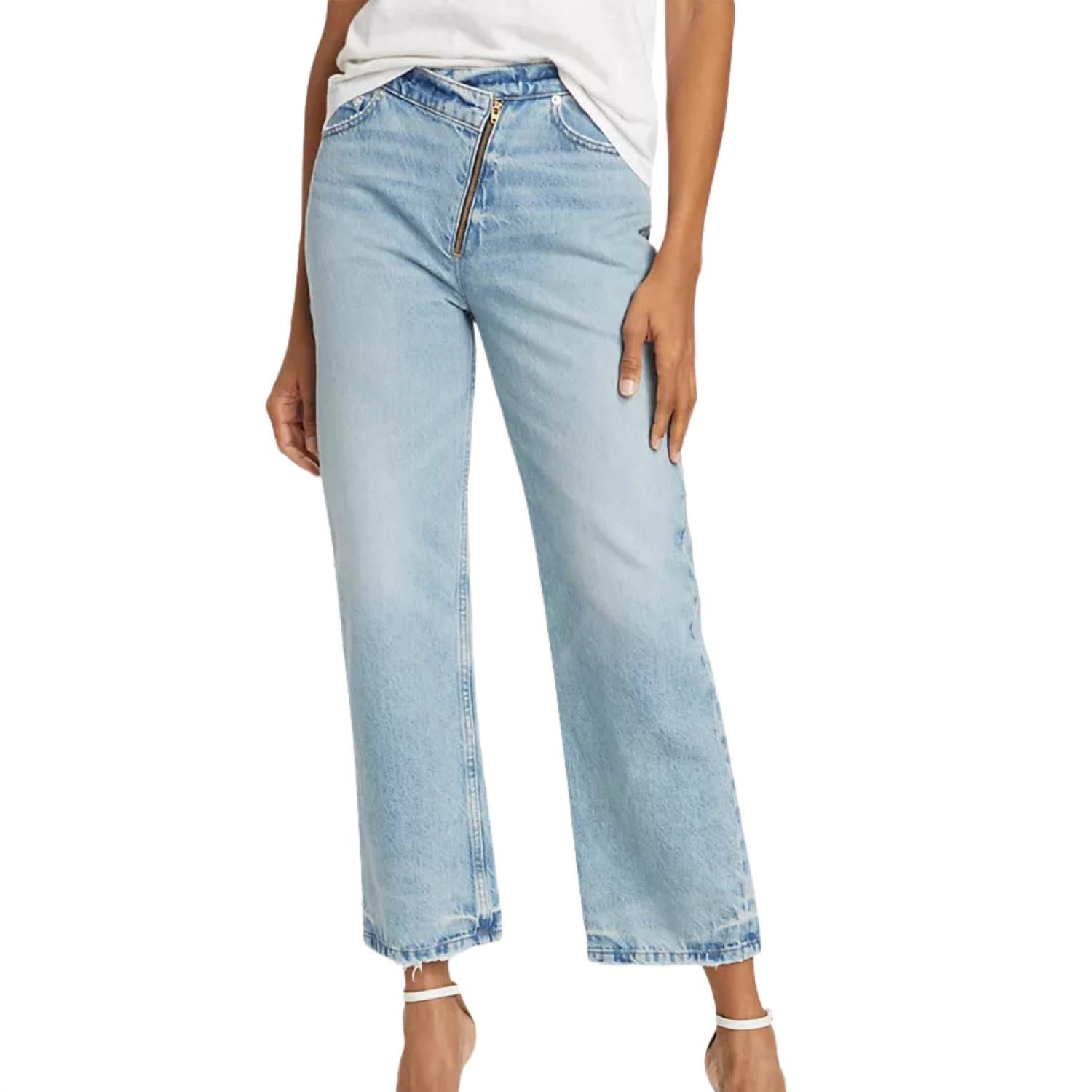 Frame - Le Jane Crop Angled Zipper Jeans