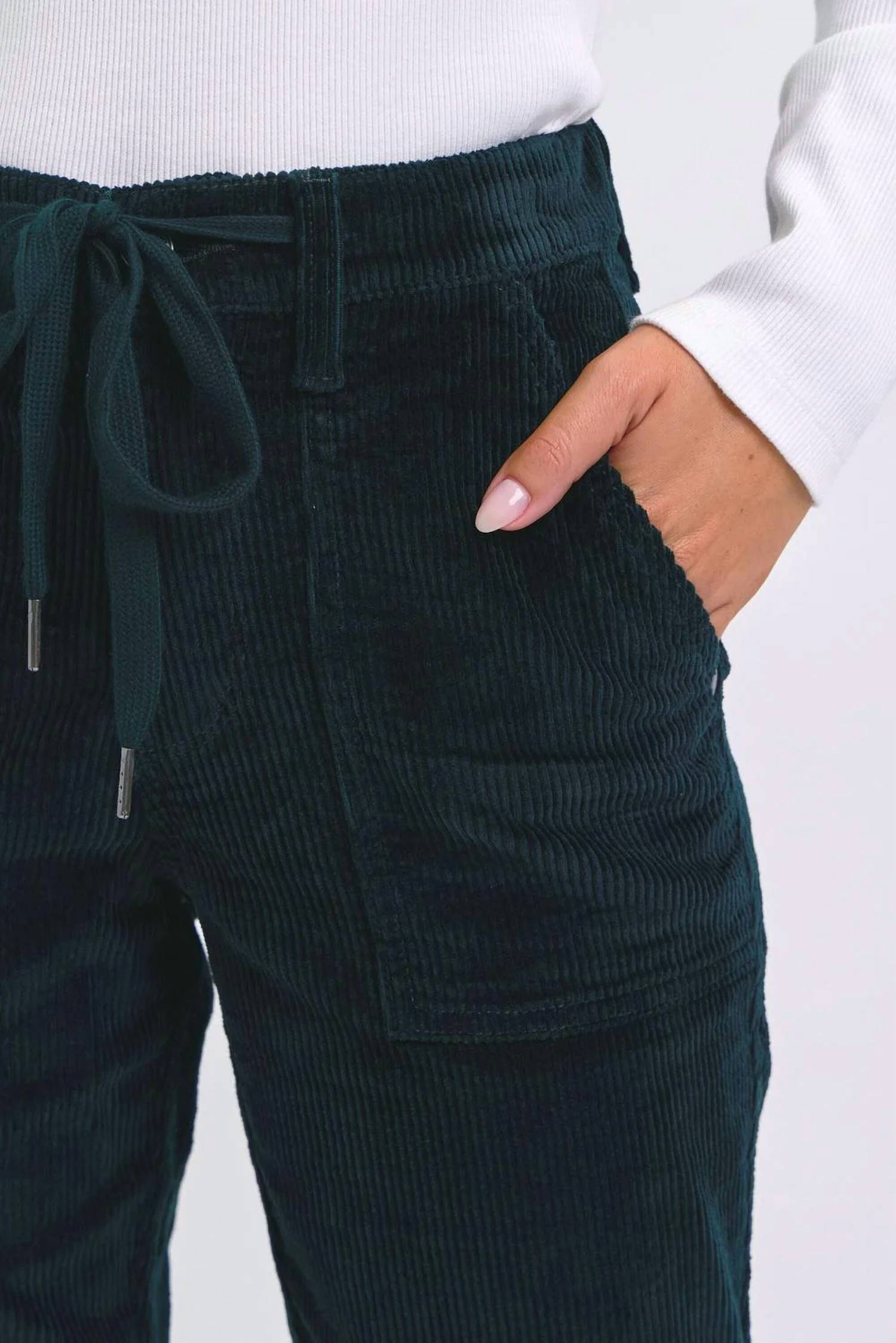 Judy Blue - High Waisted Corduroy Cuffed Jogger