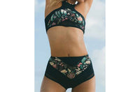 L*SPACE Sierra Tank Bikini Top in liberty floracopa - women's swimwear - alternate view