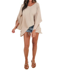 Ee:Some - Women's Relaxed Luxe Oversized Top