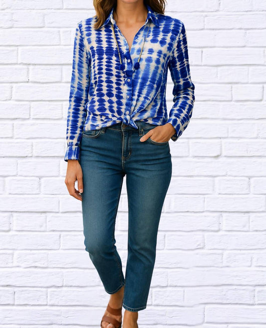 Diva Usa - Button Up Long Sleeve Shirt