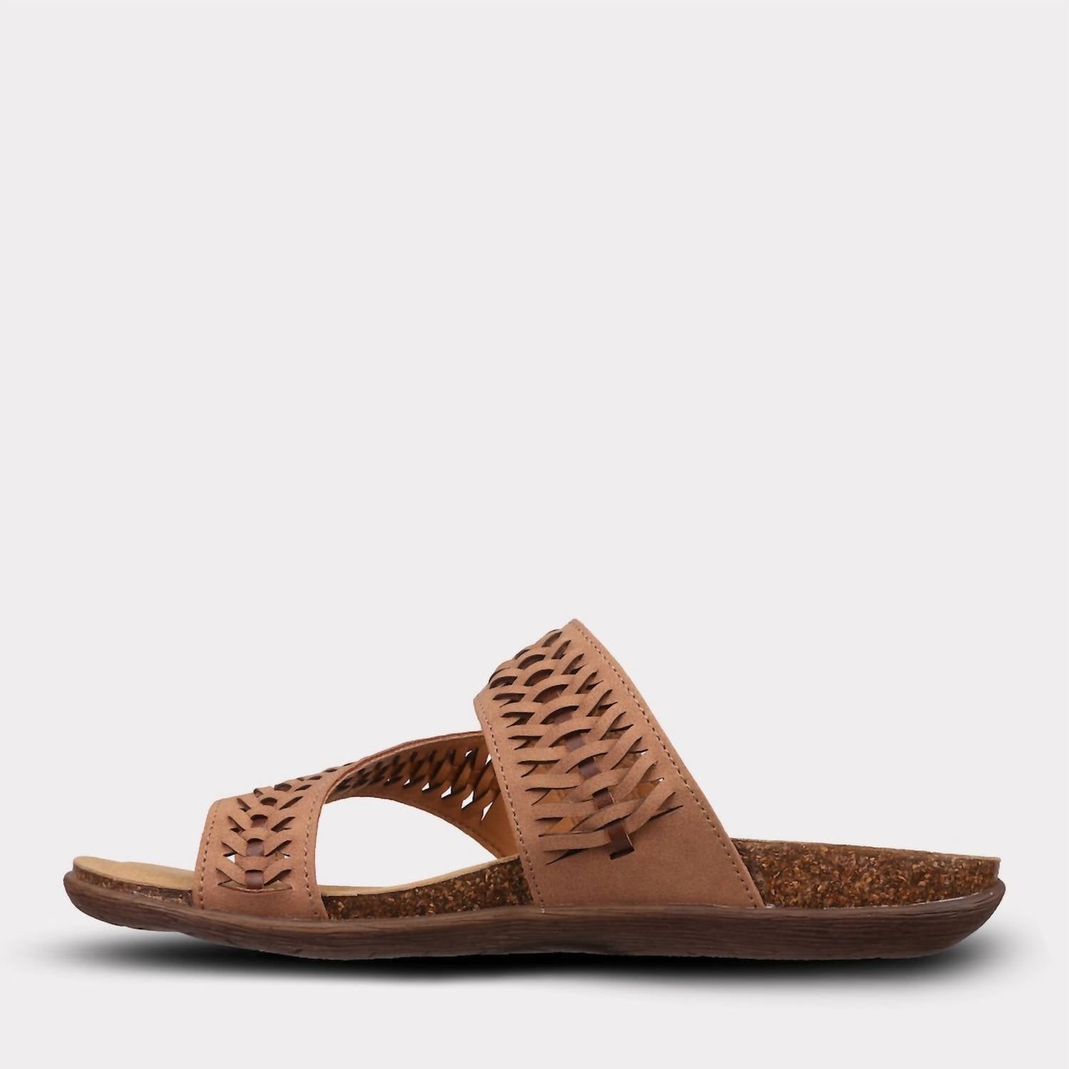 Mykos Women's Scarlett Toe Ring Sandal in brown - women's sandal - view 4